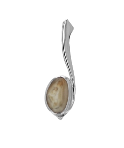 Elk Ivory Pendant Sterling Silver